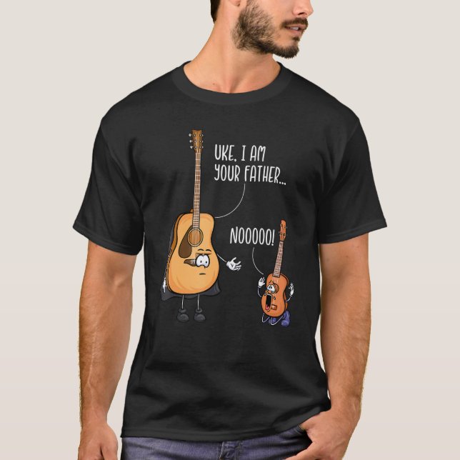 Camiseta Funny Guitar Tshirt, Ukelele Shirt, Uke I Am Your  (Frente)