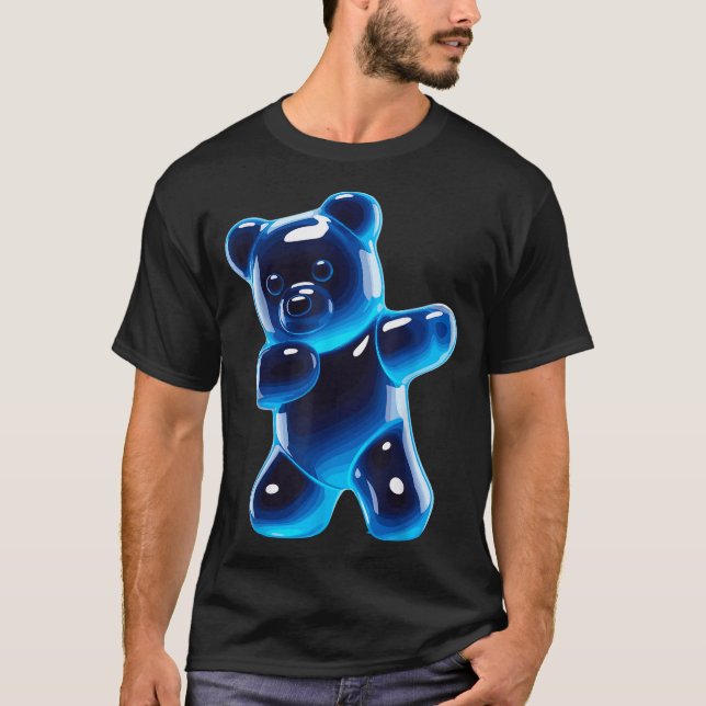 Camiseta Funny Gummy Bear Art For Men Women Kids Candy Bear (Frente)