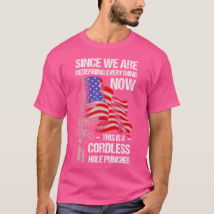 Camiseta Funny Gun Lover Corno Hole Puncher American Fla