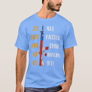 Camiseta Funny Gun Rifle EUA Ofensivo Humor Patriótico