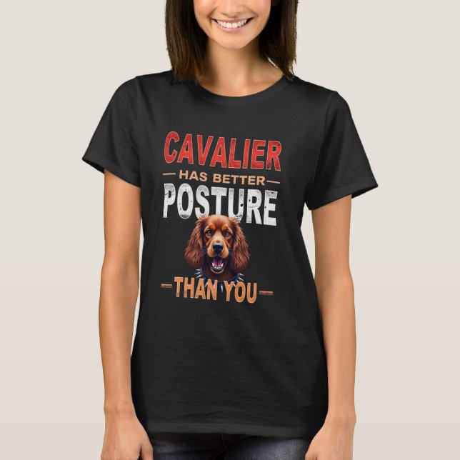 Camiseta Funny Gym Gift for Cavalier King Charles Spaniel D (Frente)