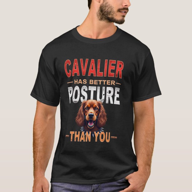 Camiseta Funny Gym Gift for Cavalier King Charles Spaniel D (Frente)
