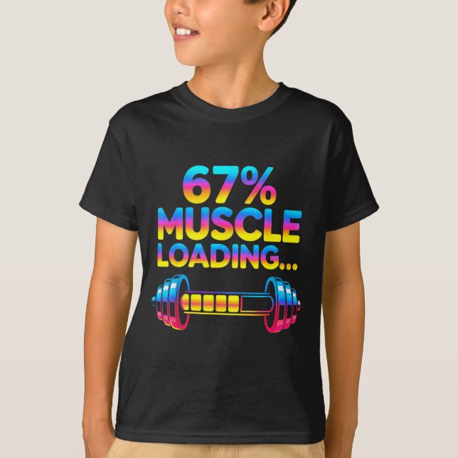 Camiseta Funny Gym Meme 67  (Frente)