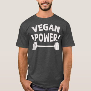 Camiseta Funny Gym Workout Motivational Gifts Vegan Power