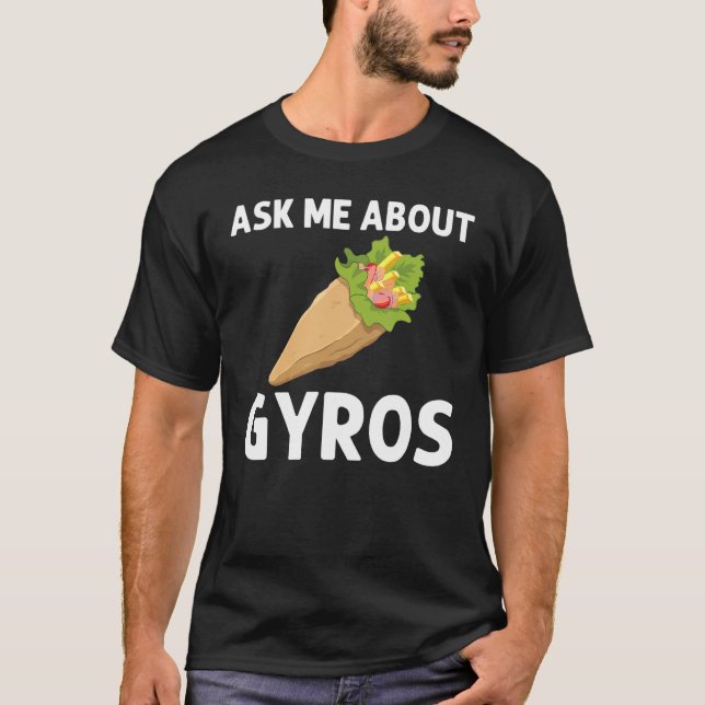 Camiseta Funny Gyros For Men Women Gyro Meat Pita Doner Keb (Frente)