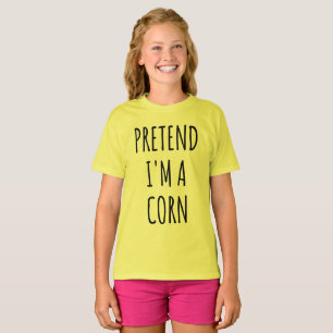Camiseta Funny Halloween - Finja que sou um Milho