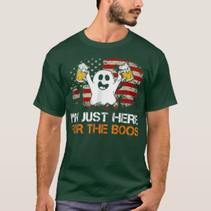 Camiseta Funny Halloween I'm Just Here For The Boos USA Fla