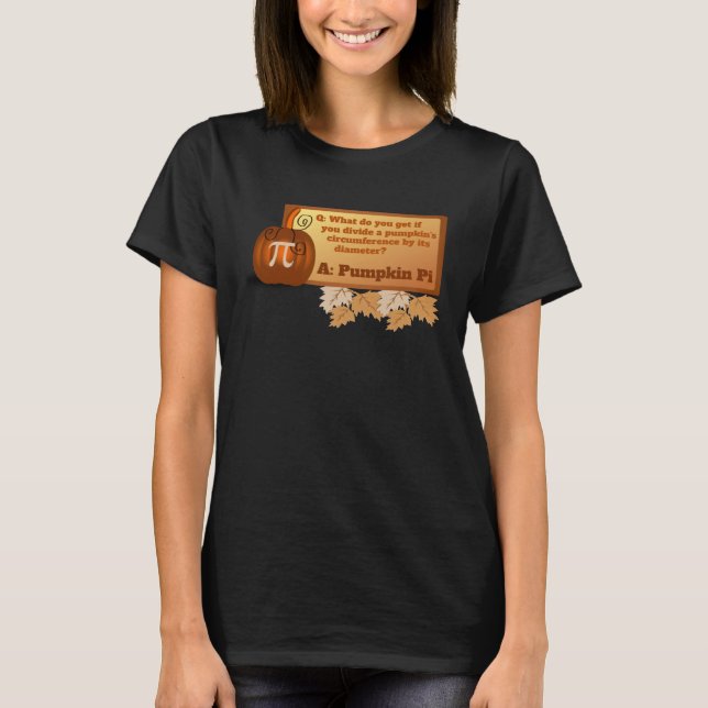 Camiseta Funny Halloween Math Teacher Problem Pumpkin Pi (Frente)