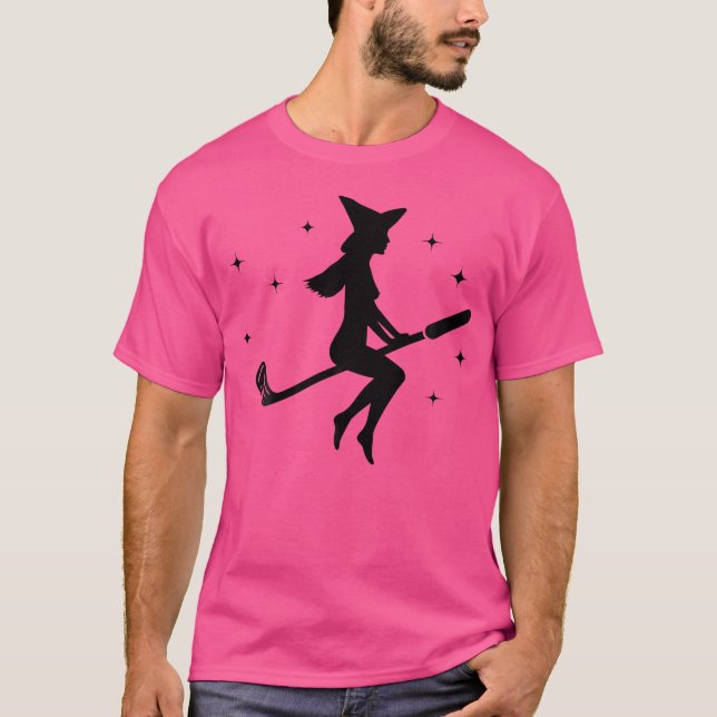 Camiseta Funny Halloween Witch Golf Stick Shirt Women Golfe (Frente)