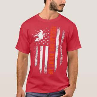 Camiseta Funny Halloween Witch Regulatorese Mount Up (57)