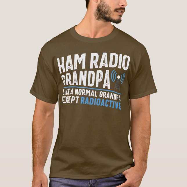 Camiseta Funny Ham Radio Operator Antenna Amateur Radio (Frente)