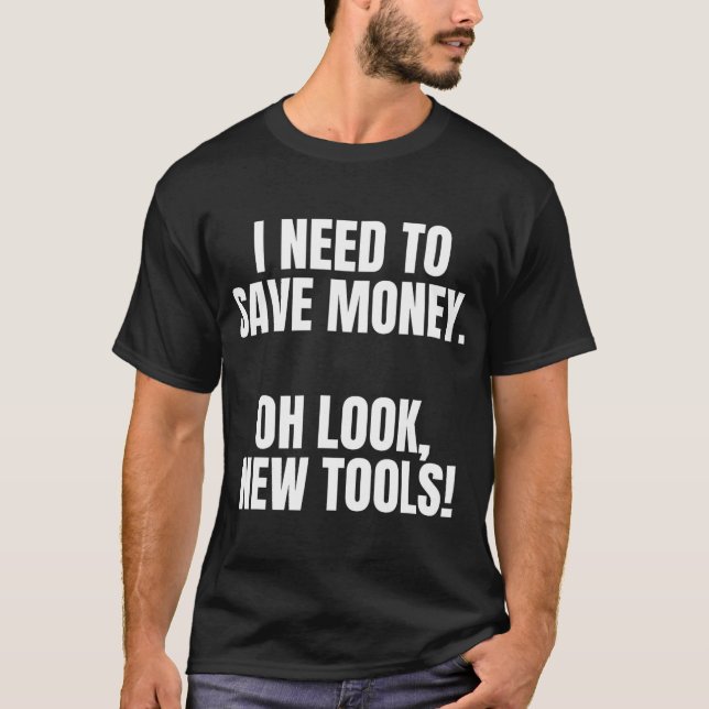 Camiseta Funny Handyman Dad Humor Oh Look, New Tools  (Frente)