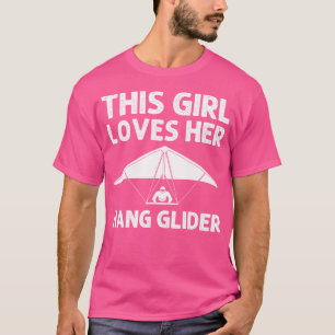Camiseta Funny Hang Gling Girls Hang Glider Piloto Voo