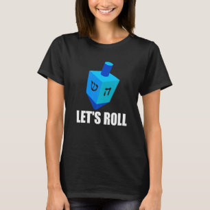Camiseta Funny Hanukkah Vamos Roll Judeu Dreidel Festival