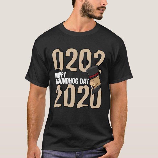 Camiseta Funny Happy Groundhog Day February 2nd 2020 Holida (Frente)