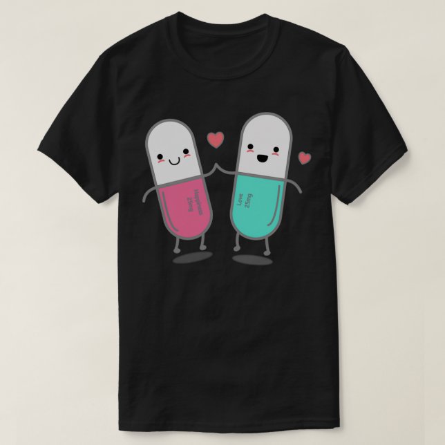Camiseta Funny Happy Pills 1 (Frente do Design)