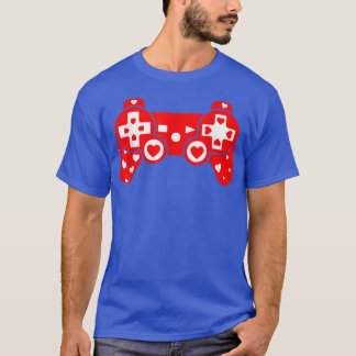 Camiseta Funny Hearts Video Game Lover Matching Sports Vale