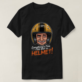 Camiseta Funny Helmet Motorbike | Mente de Segurança