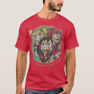 Camiseta Funny Hexs, Artista Musical Raparigas Bandas L