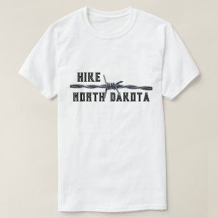 Camiseta Funny Hike "your state" & Barbed Wire T-Shirt