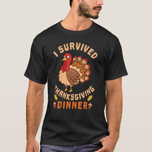 Camiseta Funny Holiday   Turkey Thanksgiving (Frente)