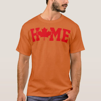 Camiseta Funny Home Canada Day Mapeando Folha Raízes Canadi