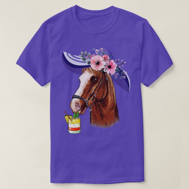 Camiseta Funny Horse Racing Party (Frente do Design)