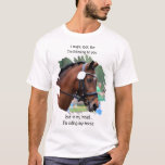 Camiseta Funny Horse Riding - Pista de Cavalo Equestre<br><div class="desc">Surpreenda o amante do cavalo em sua vida com esta camisa fofinha de amante de cavalos. "Eu posso parecer que estou te ouvindo, mas na minha cabeça, estou andando de cavalo ". Personalize com a foto favorita do Cavalo do Lover. E, claro, ganhe um para você mesmo! COPYRIGHT © 2020...</div>