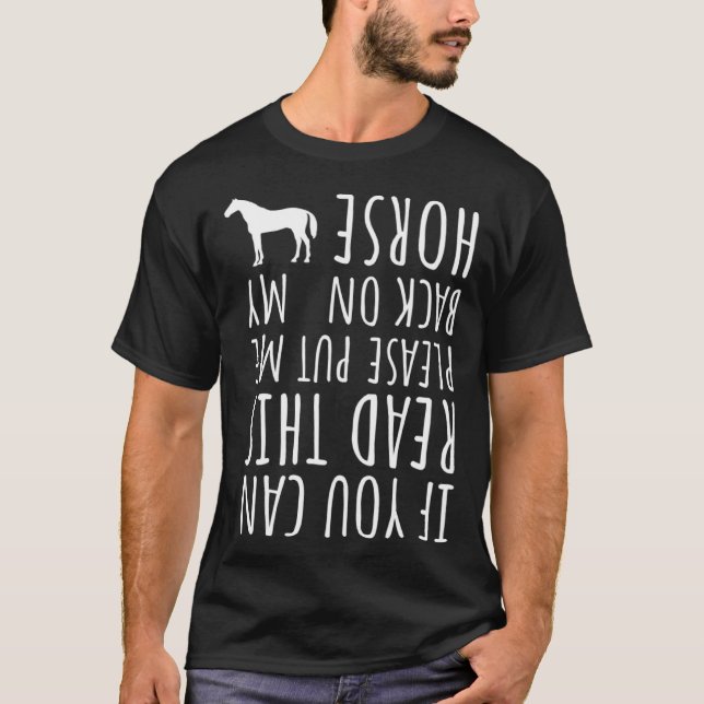 Camiseta Funny Horse Riding Saying Girl Rider Please Back O (Frente)