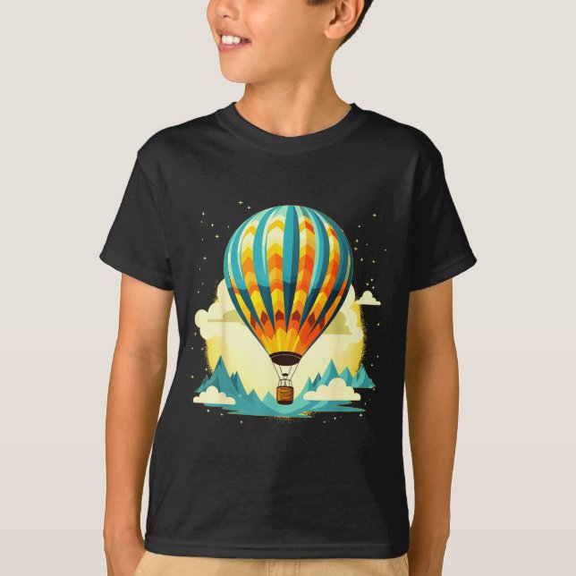 Camiseta Funny Hot Air Balloon For New Adventures Lovers  (Frente)