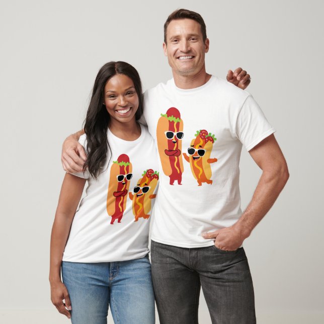 Camiseta Funny Hot Dog Fast Food Lover (Unissex)