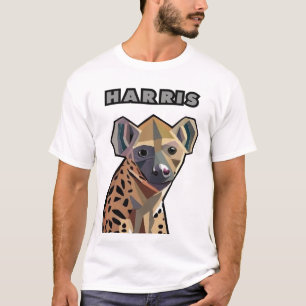 Camiseta Funny Hyena Nomeou Harris anti Biden e Kamala