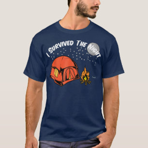 Camiseta Funny I Survived The Night For Tent Campers