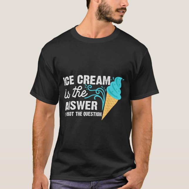 Camiseta Funny Ice Cream Art For Men Women Kids Dessert Ice (Frente)