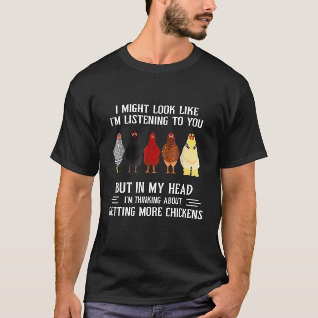 Camiseta Funny In My Head I'm Thinking About Getting More C (Frente)