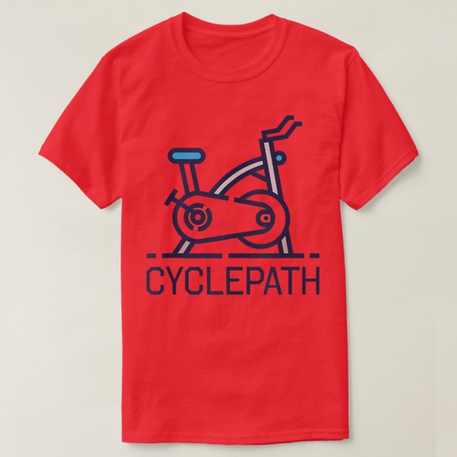 Camiseta Funny Indoor Cycling Spinning Class Cyclepath  (Frente do Design)