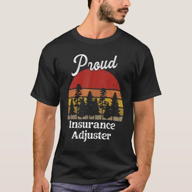 Camiseta Funny Insurance Adjuster Shirts Job Title Professi (Frente)