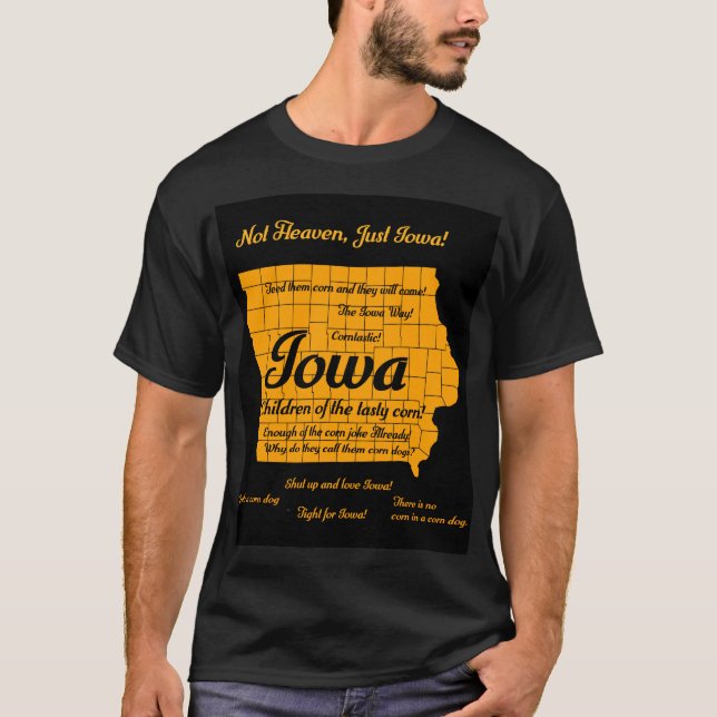 Camiseta Funny Iowa design (Frente)