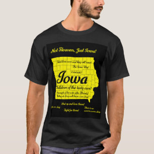 Camiseta Funny Iowa map design