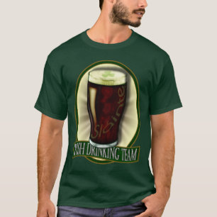 Camiseta Funny Irish Bebendo Team