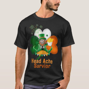 Camiseta Funny Irish Drinking Head Ache Survivor Chips