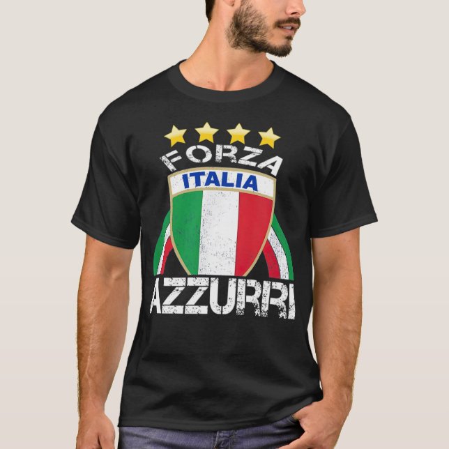 Camiseta Funny Italia Futebol Soccer Símbolo italiano b (Frente)
