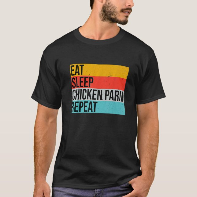 Camiseta Funny Italian Foodie Parmesan, Design For Chicken  (Frente)