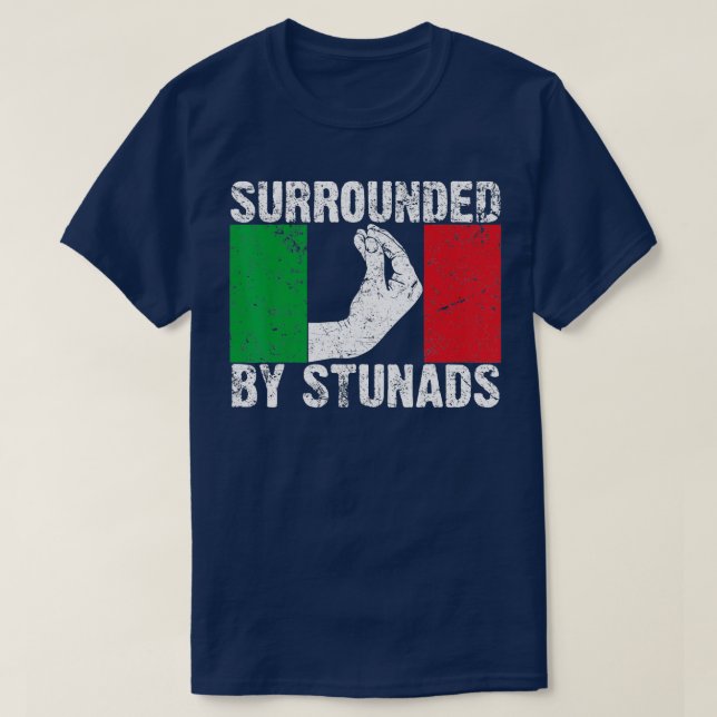 Camiseta Funny Italian Gift For Men Women Cool Surrounded B (Frente do Design)