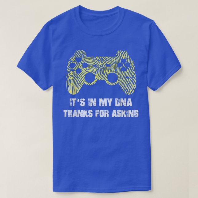 Camiseta Funny It's In My DNA Video Games For Gamers  (Frente do Design)