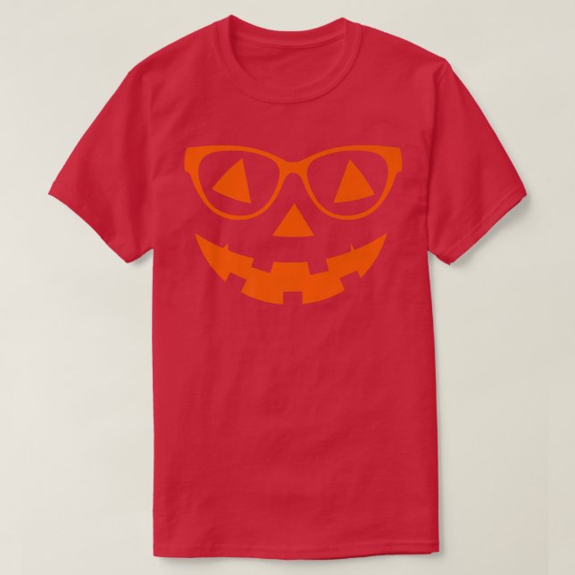 Camiseta Funny Jack O Lantern Face Pumpkin Halloween Costum (Frente do Design)