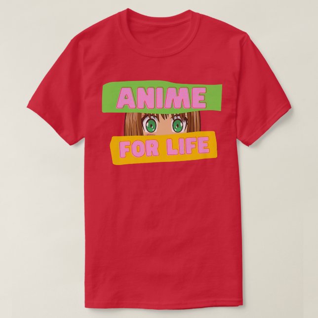 Camiseta Funny Japanese Anime  Anime for Life  Japan Cultur (Frente do Design)