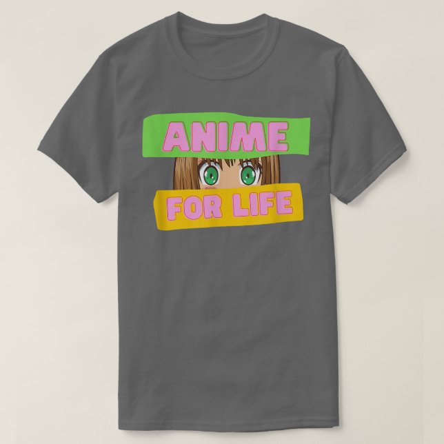 Camiseta Funny Japanese Anime  Anime for Life  Japan Cultur (Frente do Design)