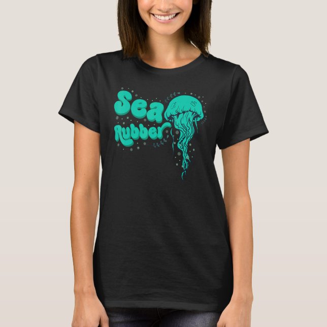 Camiseta Funny Jellyfish Sea Rubber (Frente)