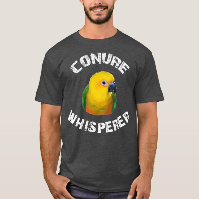 Camiseta Funny Jenday Conure Apparel Conure Whisperer (Frente)